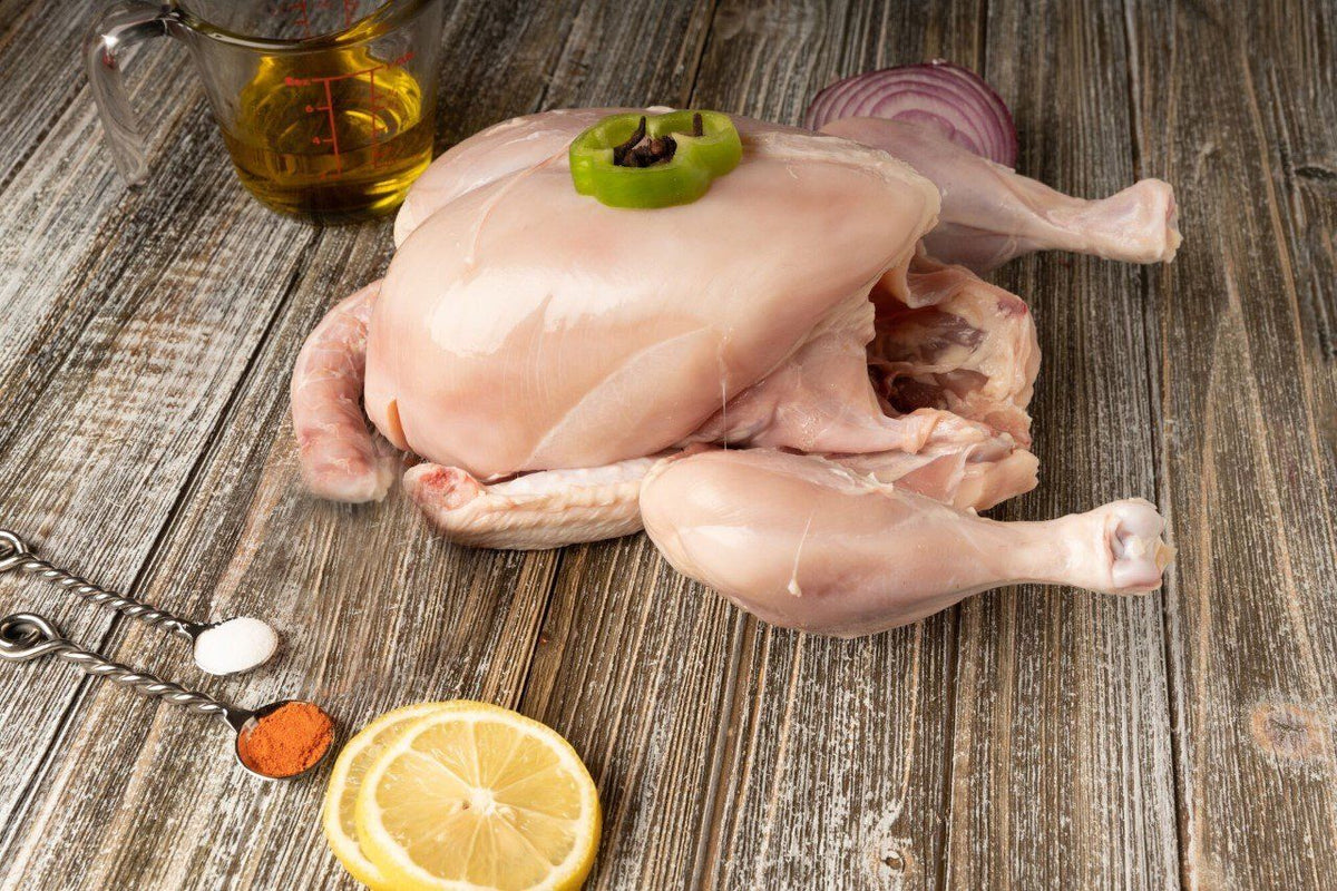 Whole Chicken 3lb (Skinless & Uncut)